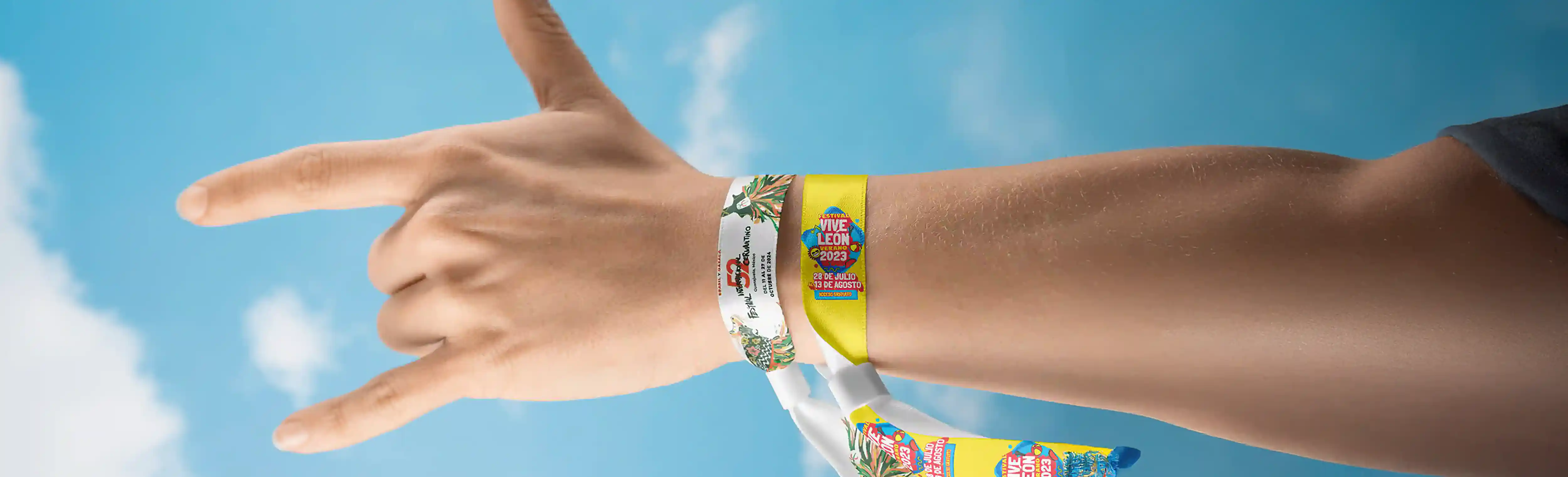 Pulseras Tyvek personalizadas impresas